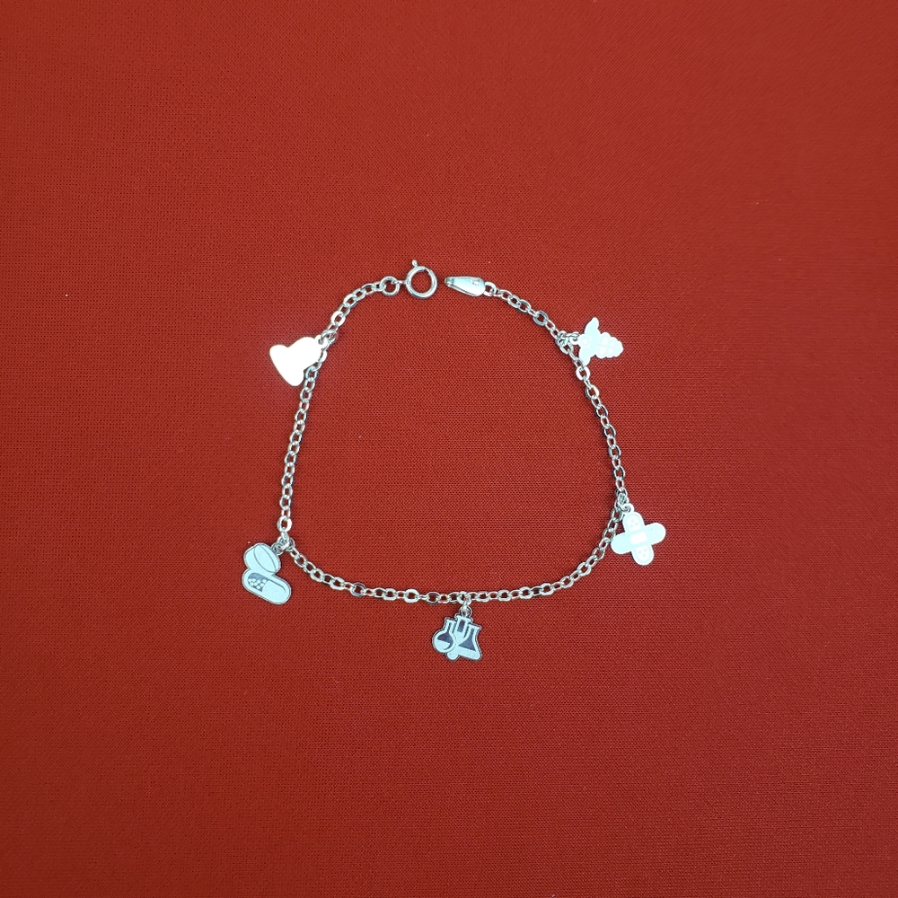 925‎ sterling silver womens bracelet